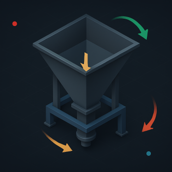 طراحی هاپر تغذیه صنعتی