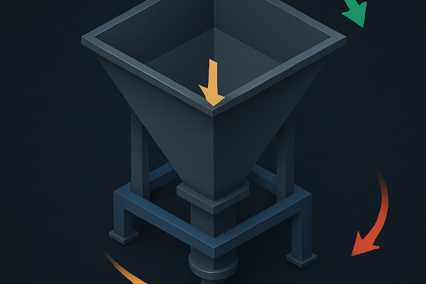 طراحی هاپر تغذیه صنعتی